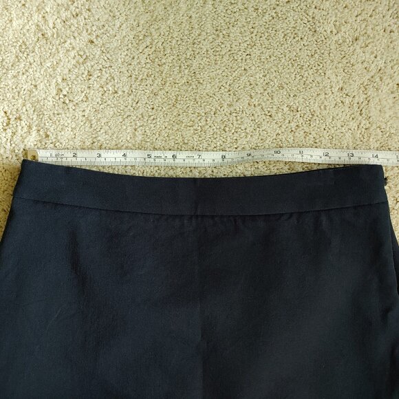 NWOT Banana Republic Bi-Stretch Wrap Side Slit Navy Blue Pencil Skirt (2 US) - Picture 13 of 15
